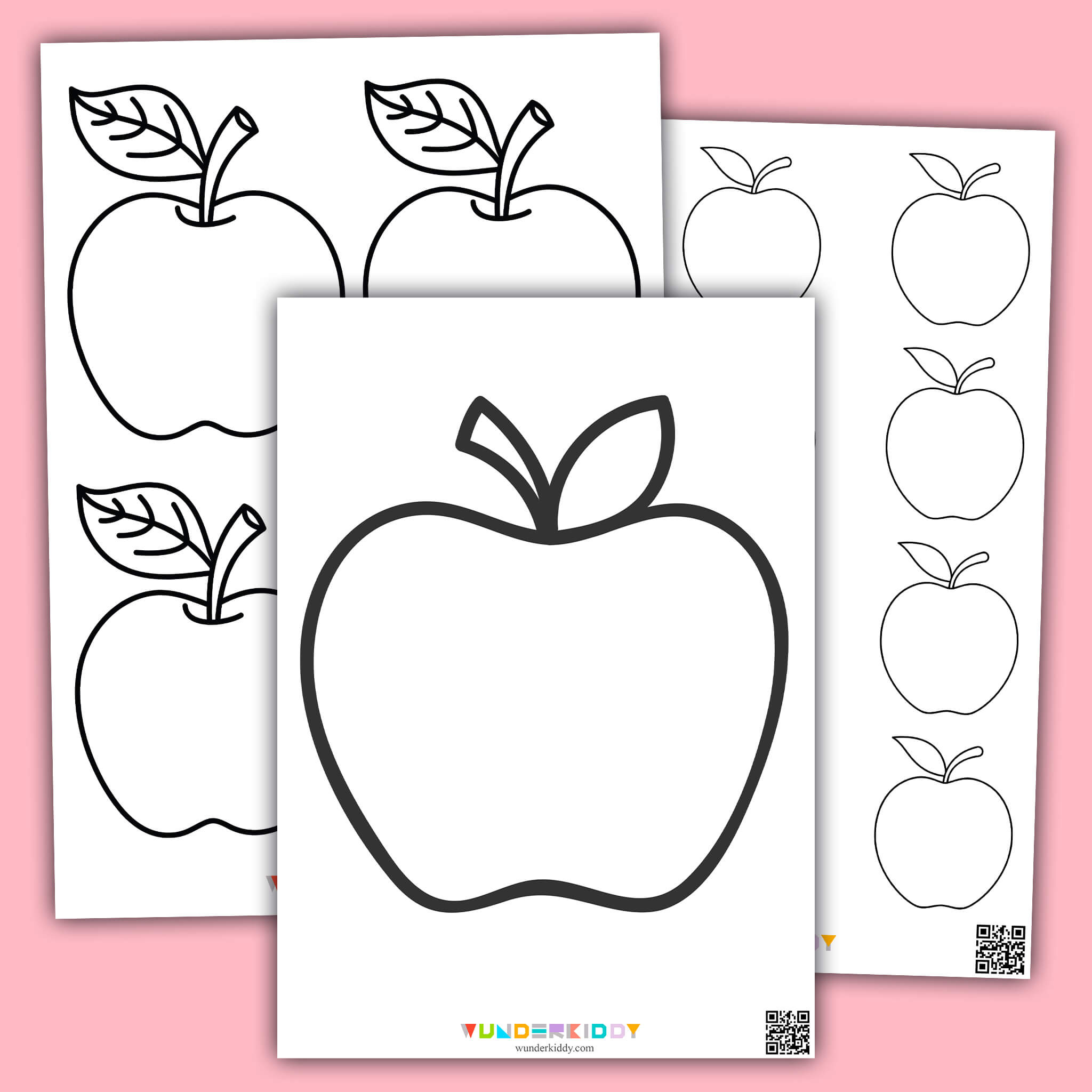 Free Printable Apple Template And Coloring Pages For Kids throughout Printable Cut Out Apple Template