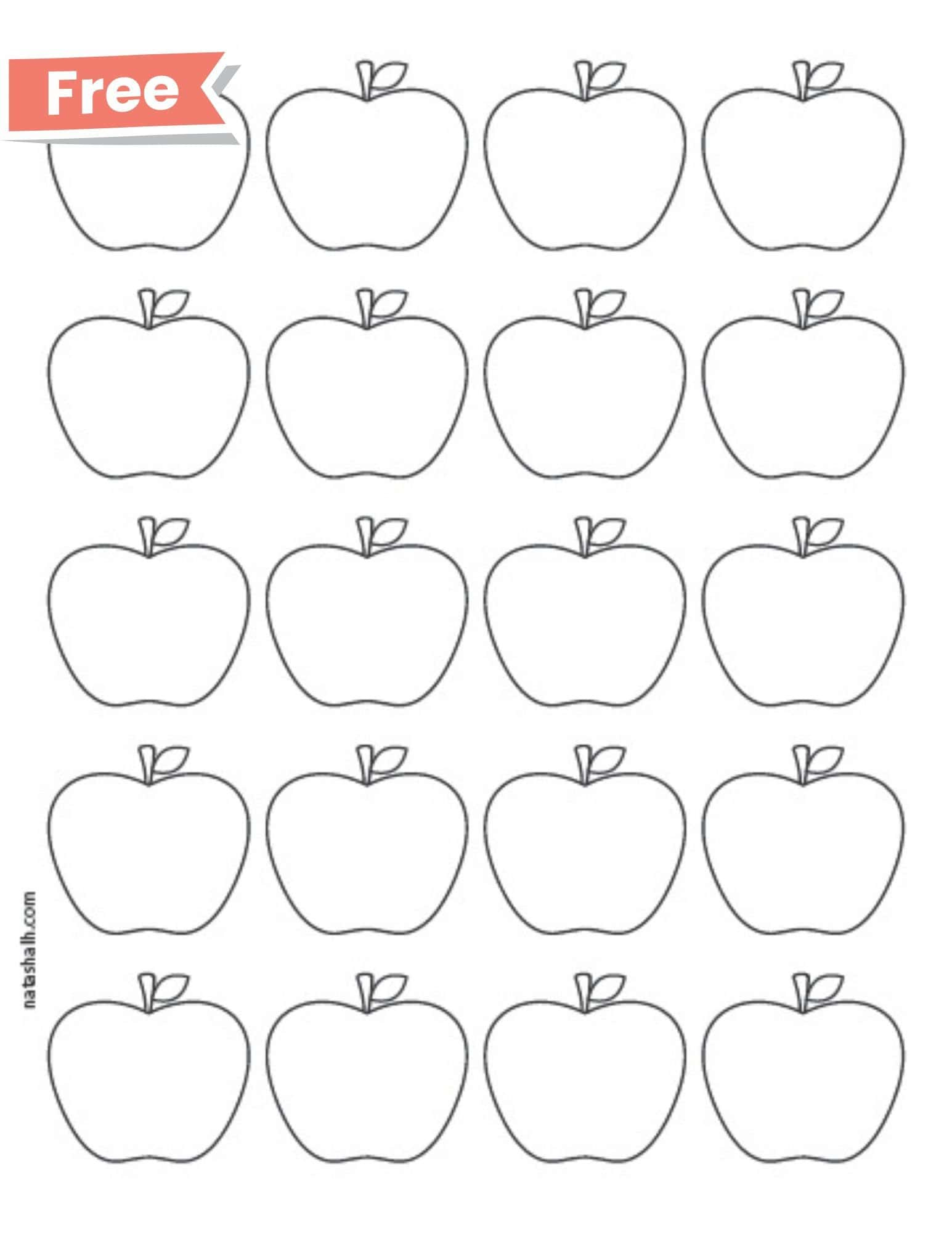 Free Printable Apple Templates - The Artisan Life with Printable Cut Out Apple Template