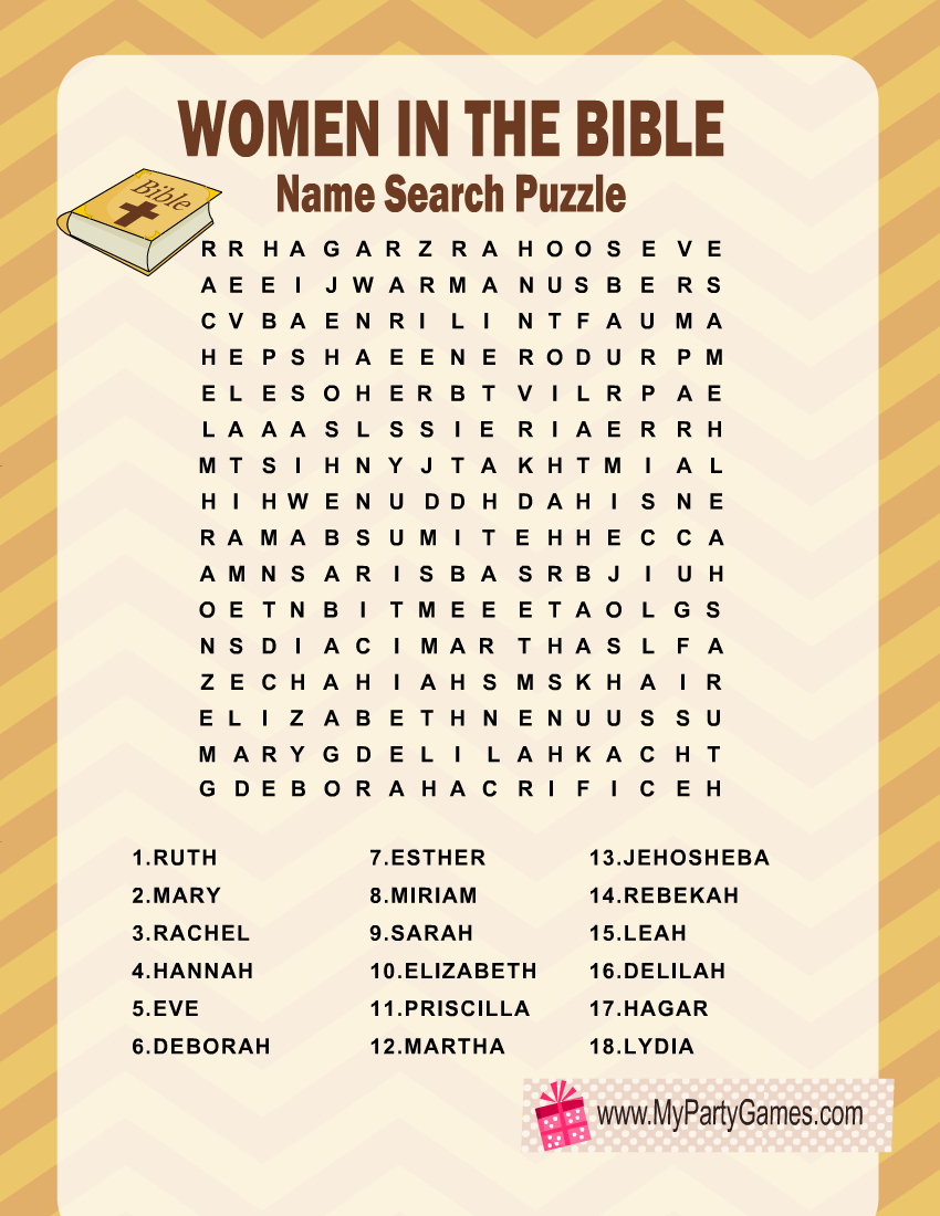 Free Printable Bible Word Search Puzzles With Answer Key in Bible Word Search Puzzles Printable