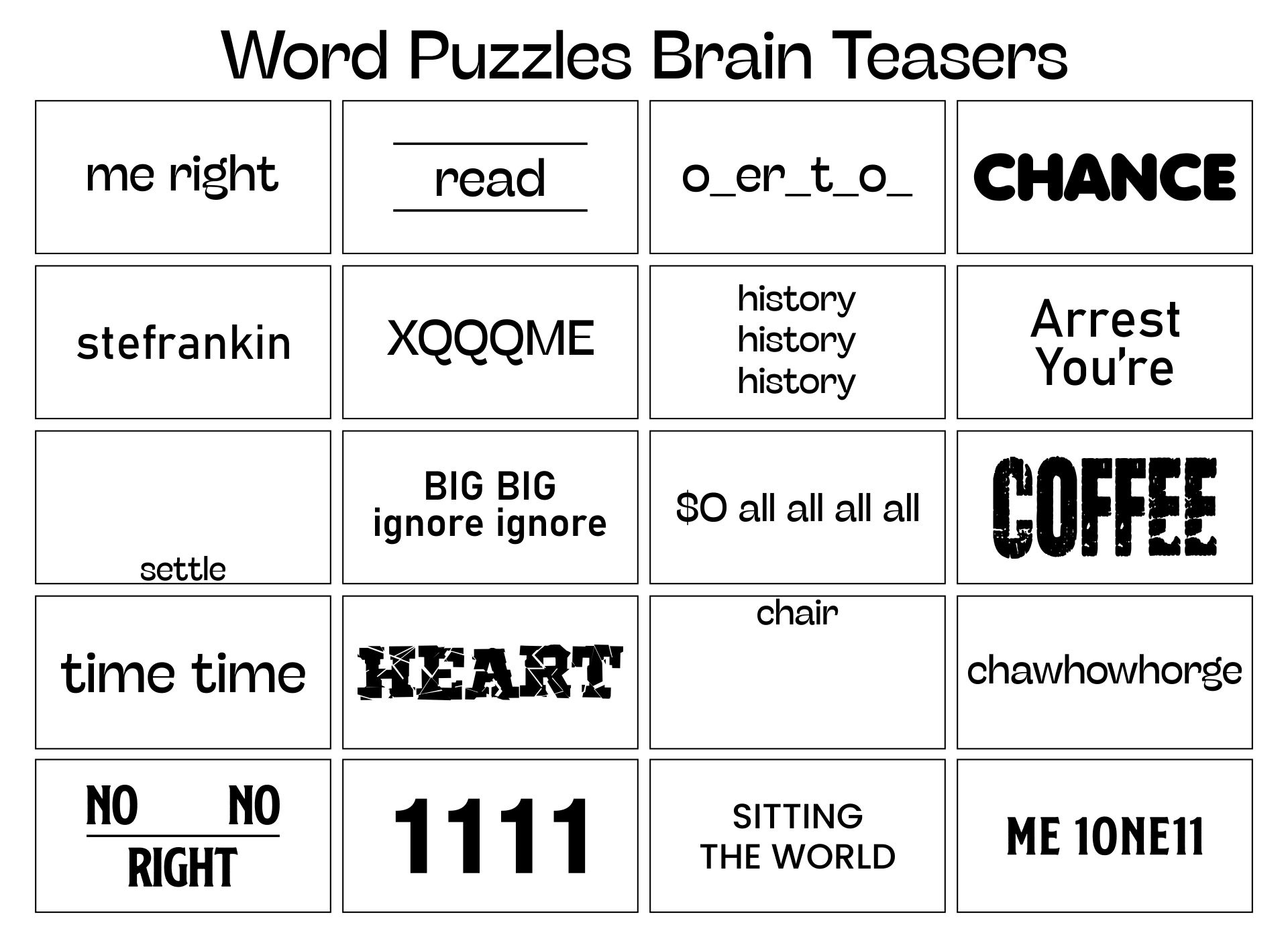 Free Printable Brain Teasers - Worksheets Library throughout Brain Teasers For Middle Schoolers Printable