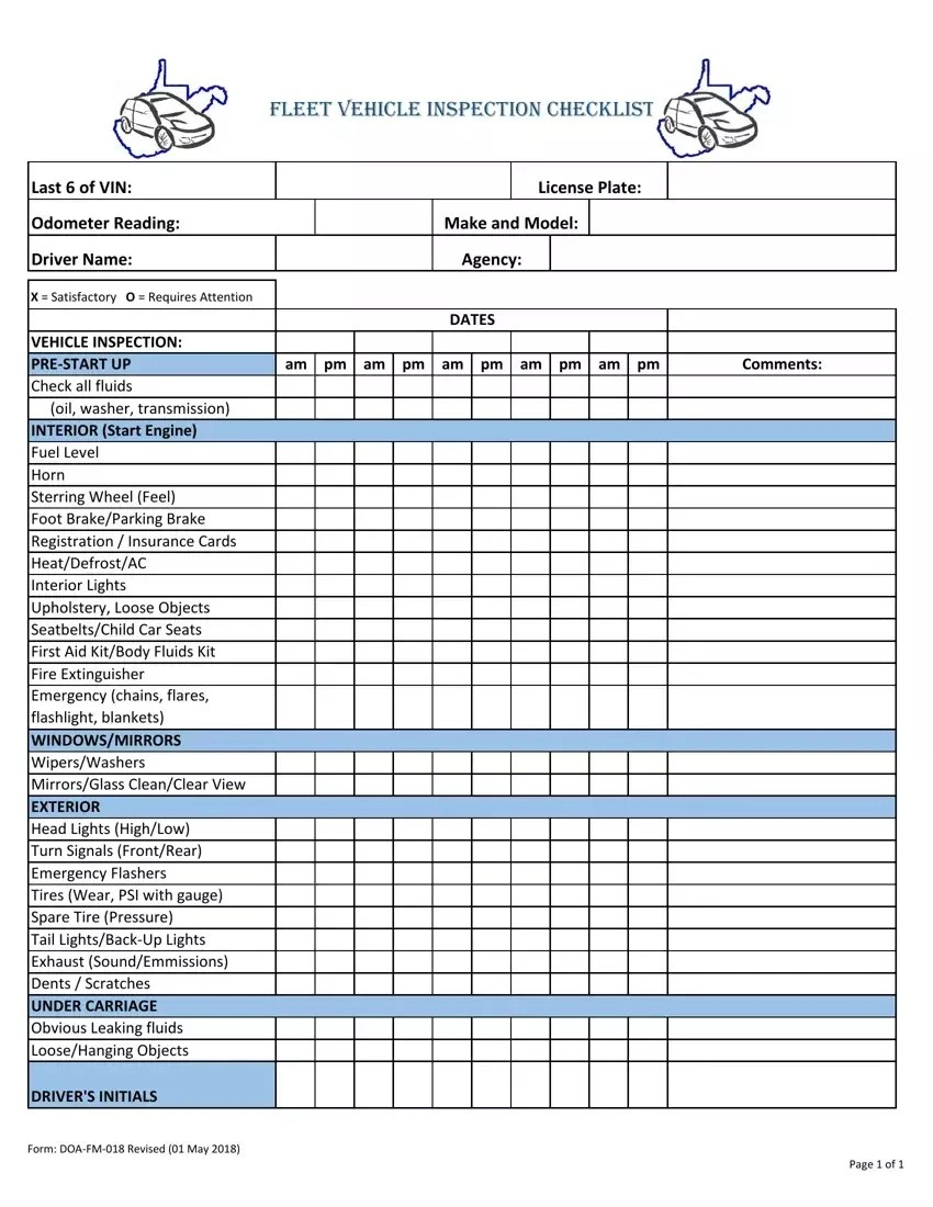 Free Printable Dot Inspection Forms - Printable Decluttering Checklist regarding Free Printable Dot Inspection Forms