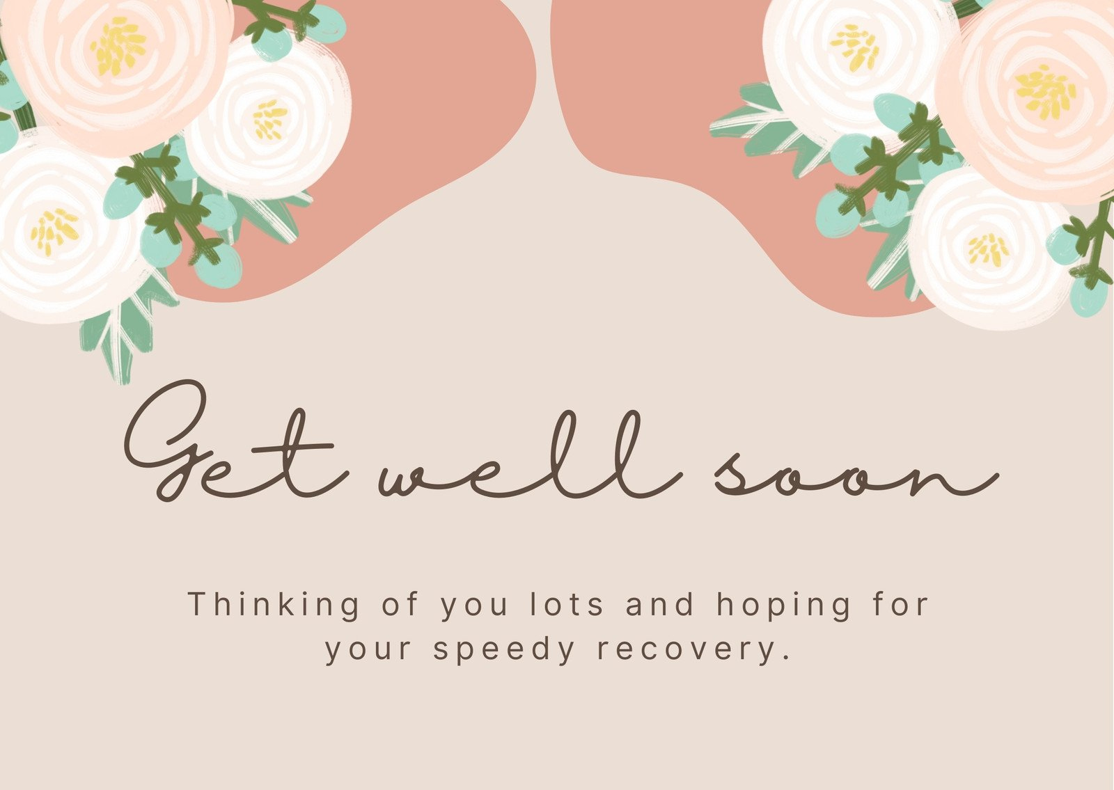 Free, Printable, Editable Get Well Soon Card Templates | Canva intended for Get Well Soon Card Printable Free