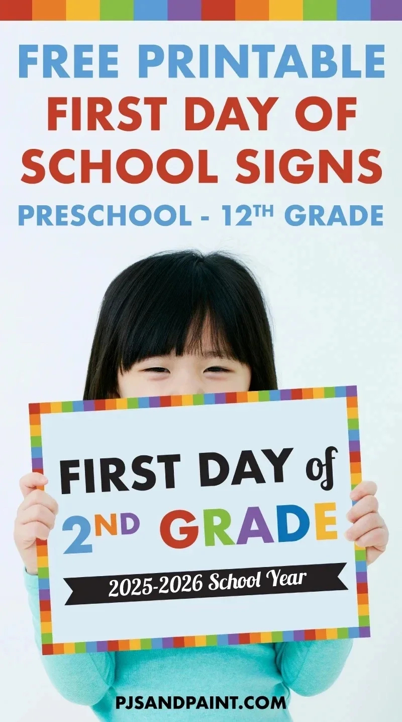 Free Printable First Day Of School Signs | Preschool - 12Th Grade within First Day Of School Sign Printable Free