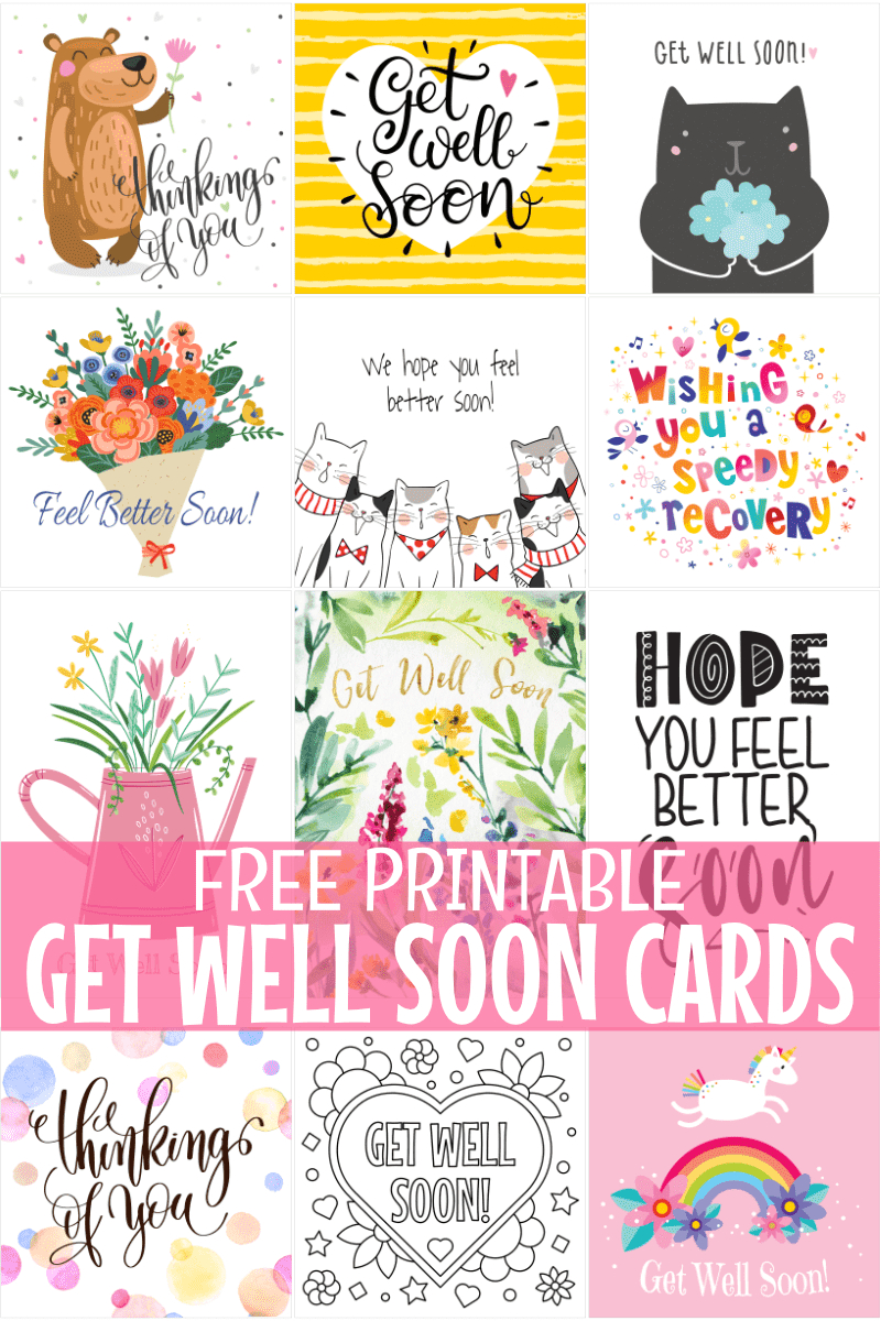 Free Printable Get Well Soon Cards regarding Get Well Soon Printable Cards