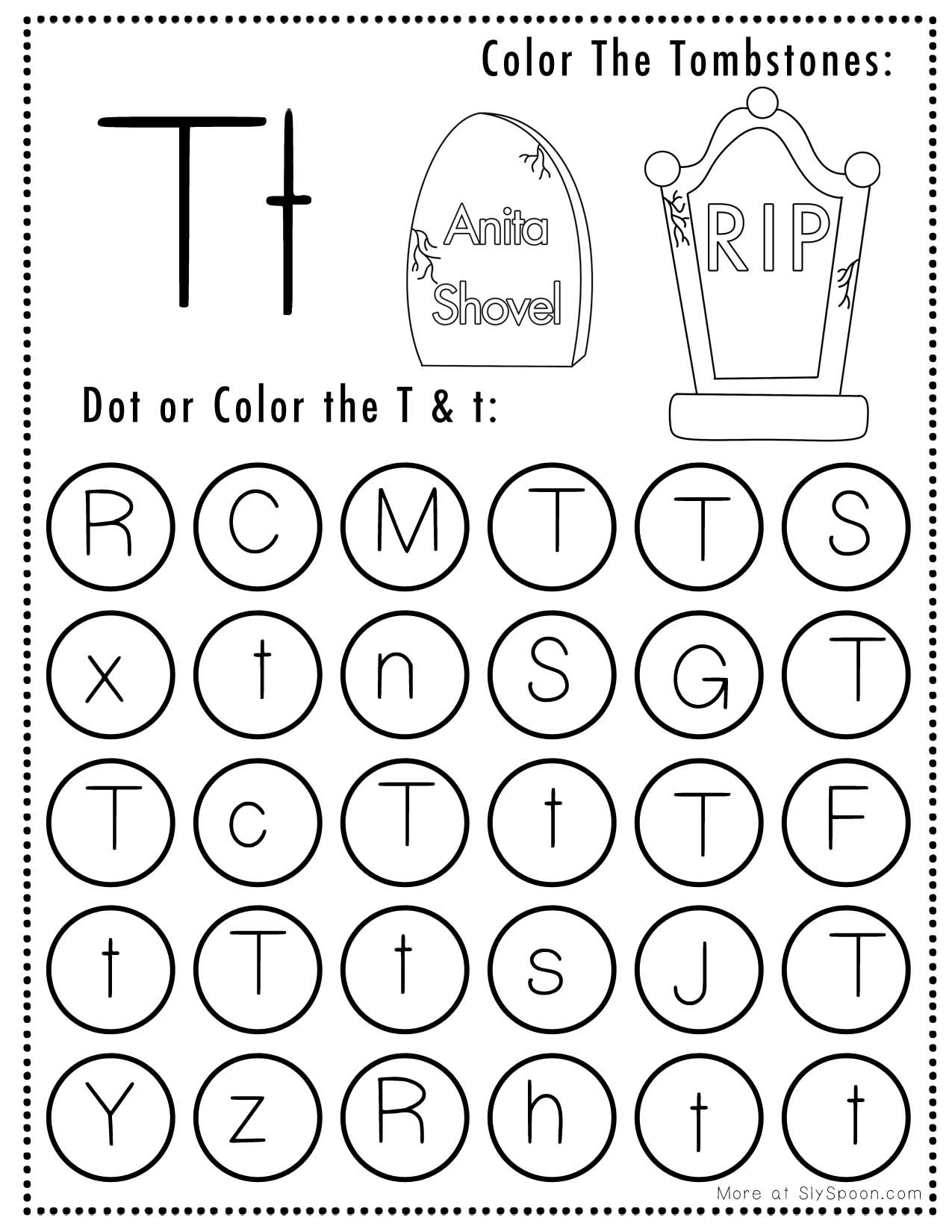 Free Printable Letter T Worksheets! - Sly Spoon inside Letter T Free Printable Worksheets