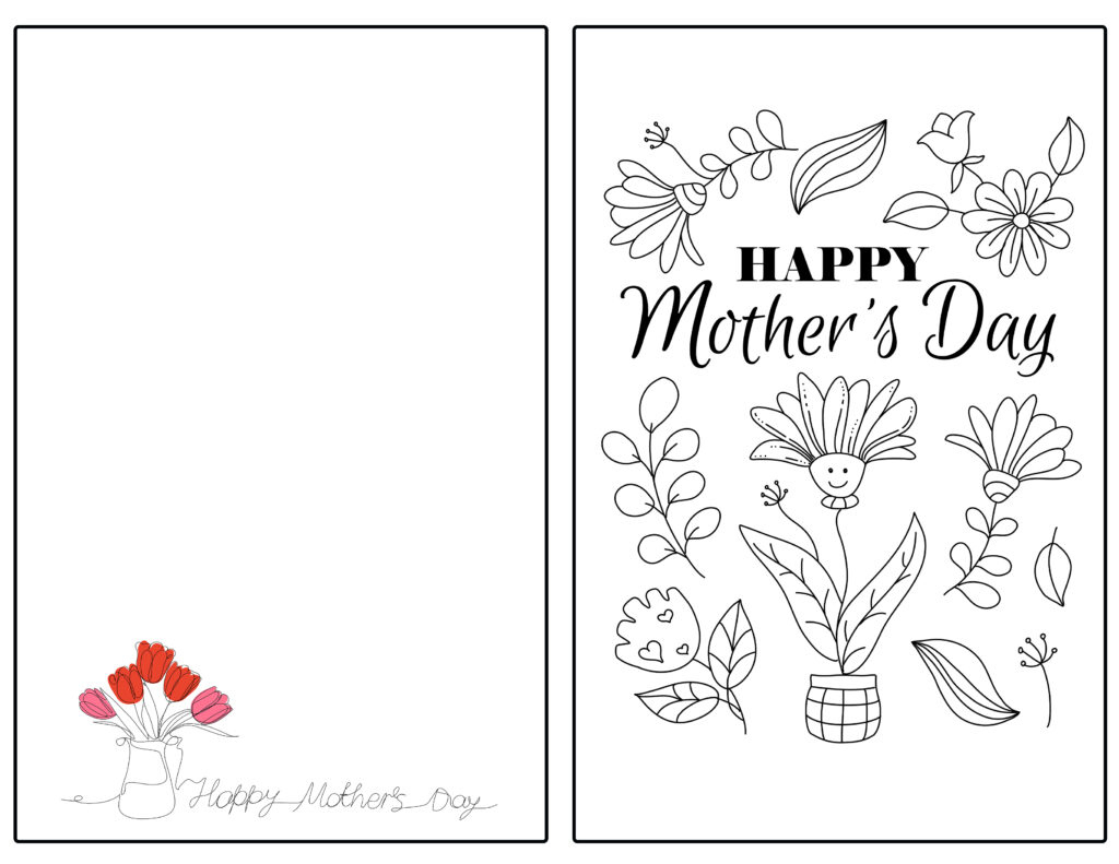 Free Printable Mother&amp;#039;S Day Cards To Color And More For Kids intended for Preschool Mother&amp;#039;S Day Printables