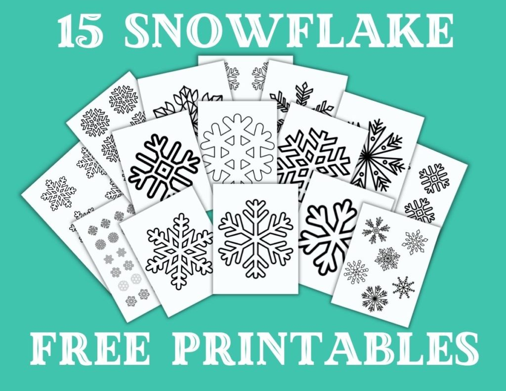 Free Printable Snowflake Patterns (Large And Small Snowflakes for Free Printable Snowflake Template