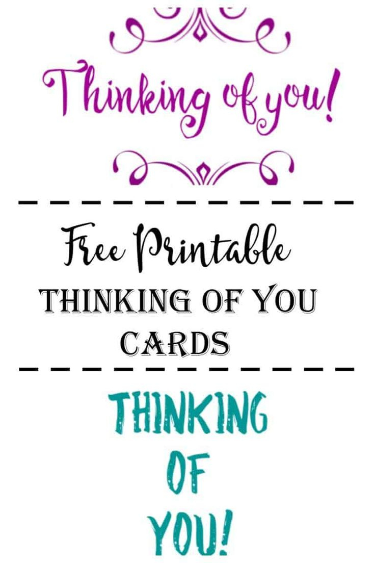 Free Printable Thinking Of You Cards in Printable Thinking of You Cards Free