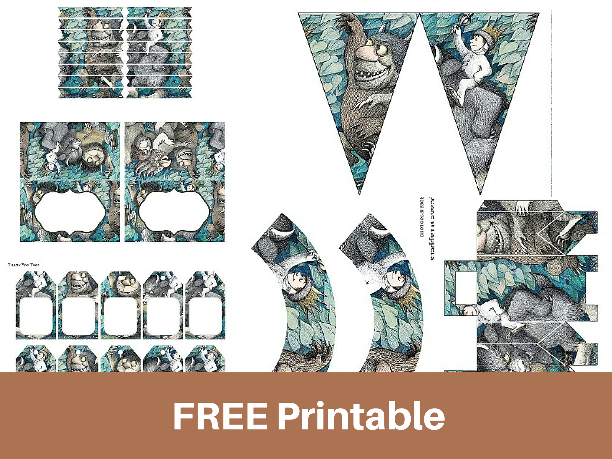 Free Printable "Where The Wild Things Are" - Magical Printable pertaining to Where the Wild Things Are Free Printables
