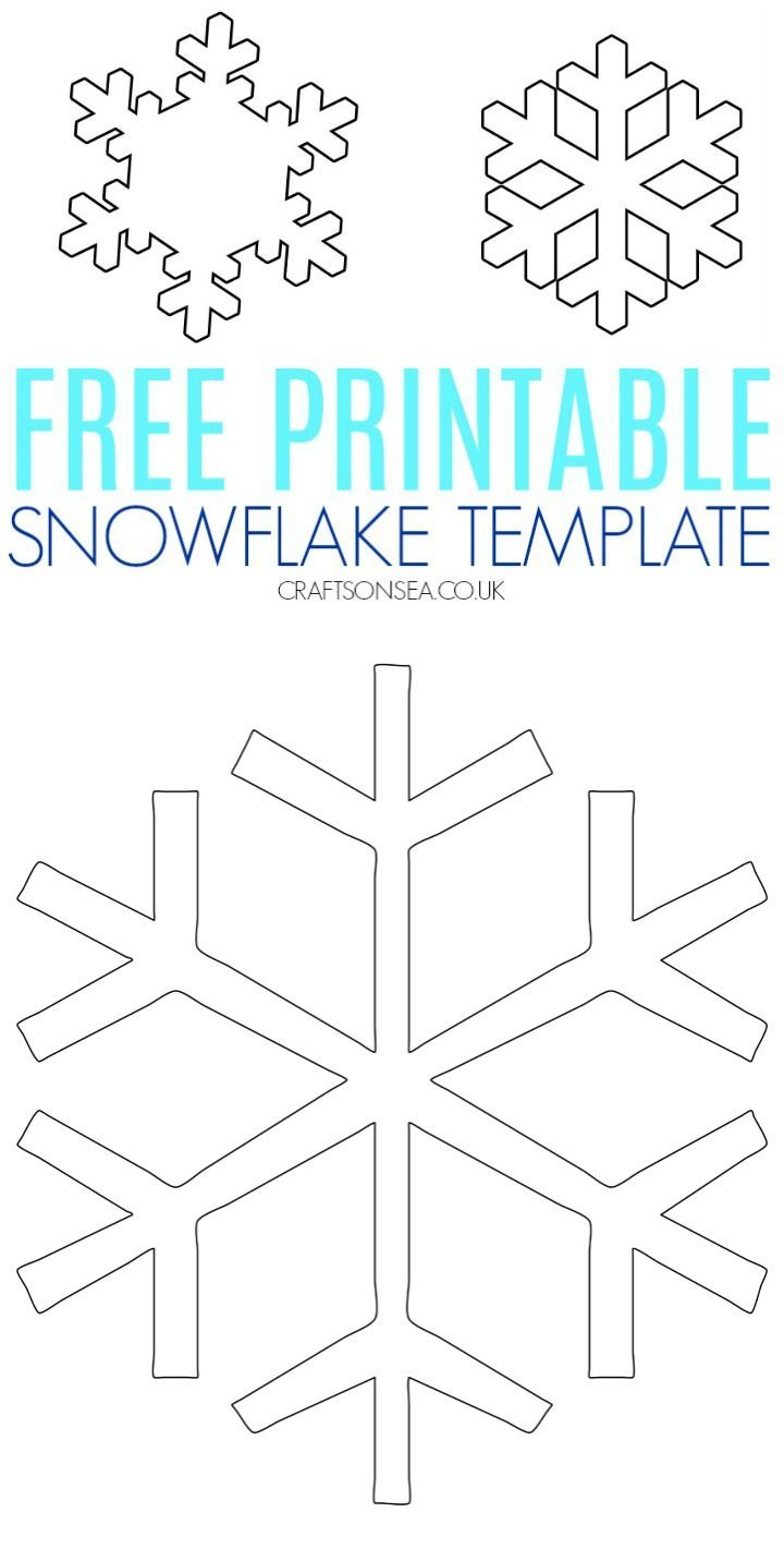 Free Snowflake Template in Free Printable Snowflake Template