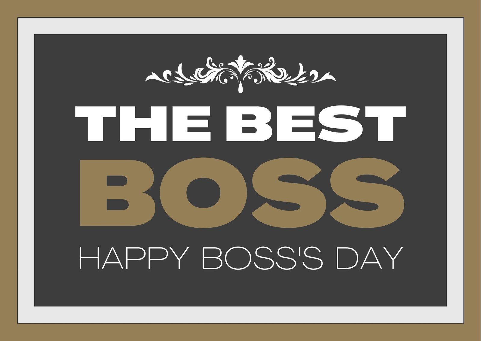 Free To Customize And Print Boss Day Card Templates | Canva regarding Boss's Day Card Printable