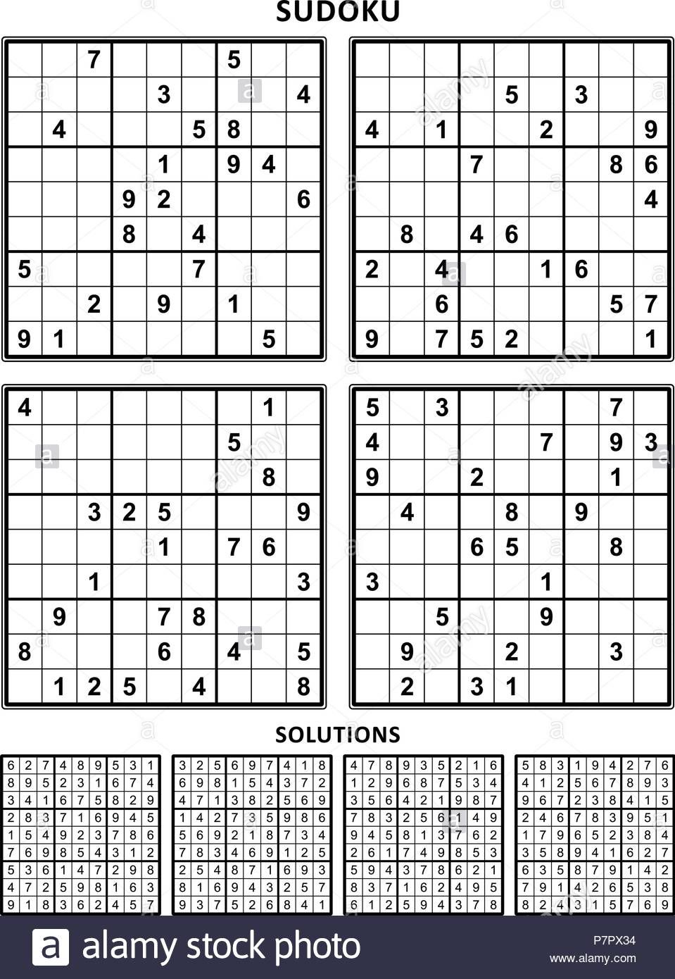 Free Very Easy Sudoku Printable 4 Per Page, Download Free Very inside Sudoku Printable Puzzles 4 Per Page