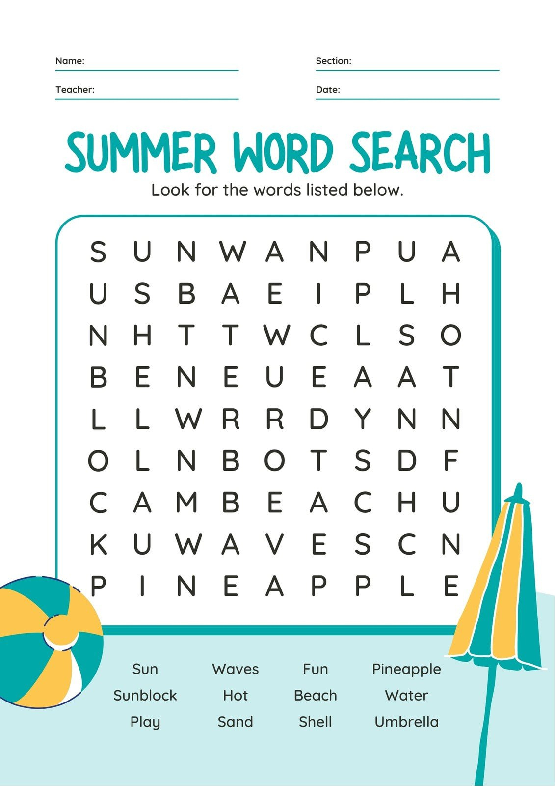 Free Word Search Maker – Make Your Own Word Search | Canva within Word Search Puzzle Maker Free Printable