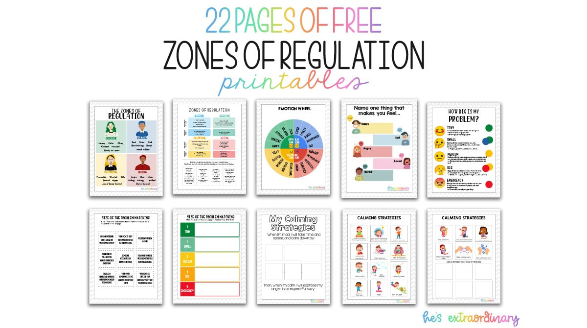 Free Zones Of Regulation Printables intended for Zones Of Regulation Free Printable