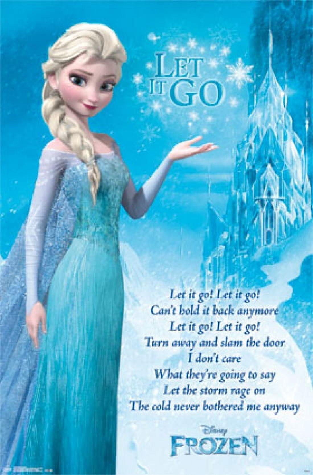 Frozen - Let It Go Lyrics Poster Print (24 X 36) - Walmart with Let It Go Song Lyrics Printable