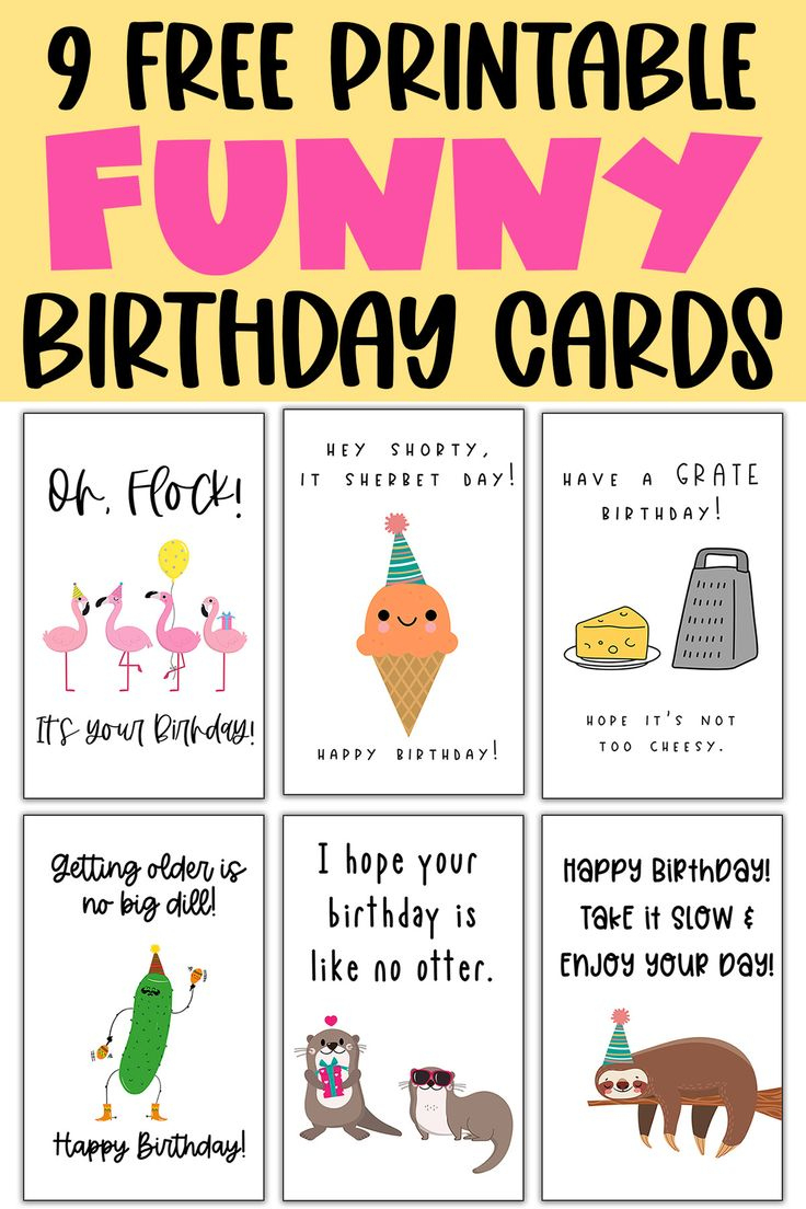 Funny Homemade Birthday Cards - 9 Free Printable Funny Birthday Cards regarding Funny Printable Birthday Cards Free