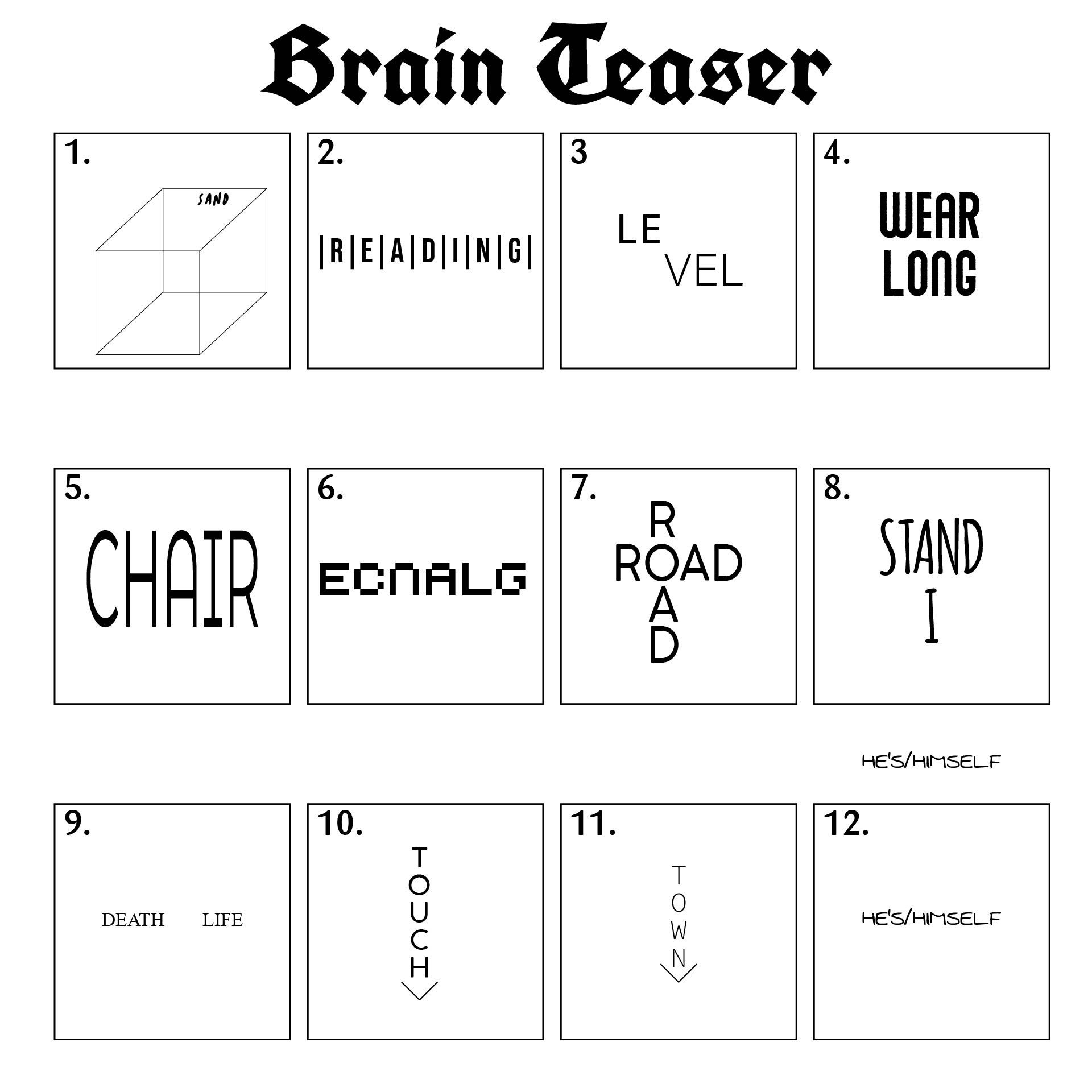 Games regarding Brain Games For Adults Printable