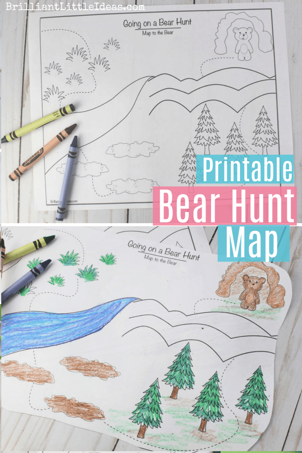 Going On A Bear Hunt Printable Map | Brilliant Little Ideas in Going on a Bear Hunt Printables