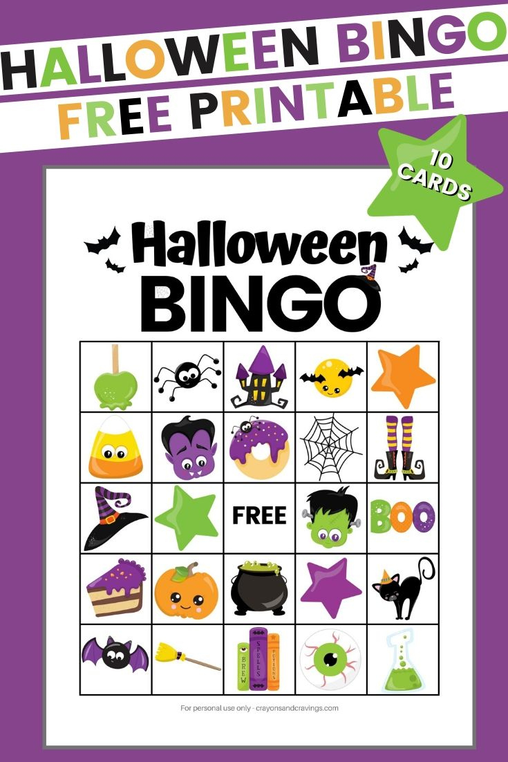 Halloween Bingo Free Printable Halloween Game For Kids for Halloween Bingo Printable Free