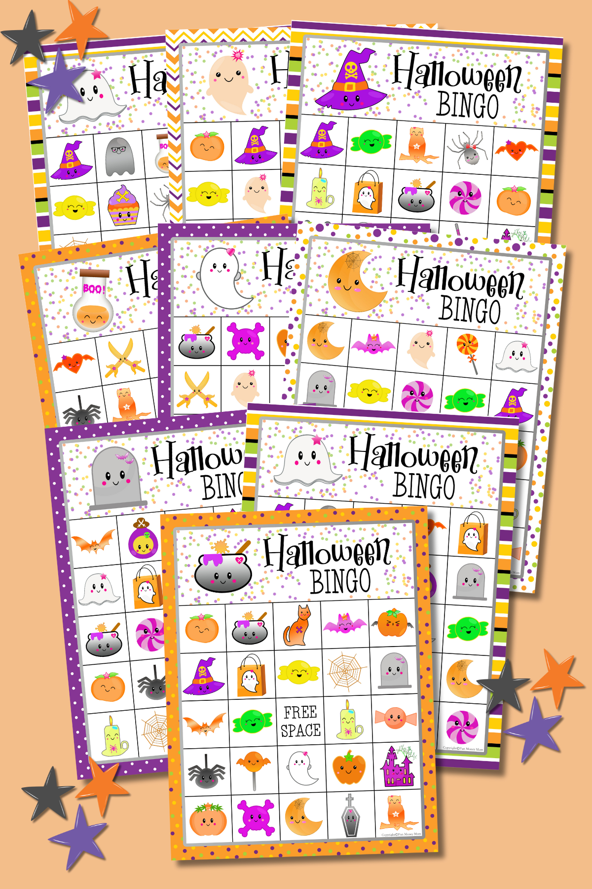 Halloween Bingo (Free Printables) - Fun Money Mom with Halloween Bingo Free Printable Cards