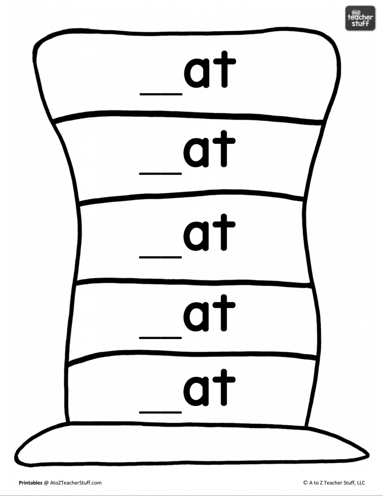 Hat Printables For Dr. Seuss, Cat In The Hat, Or Just Hats! | A To in Printable Cat In The Hat Hat