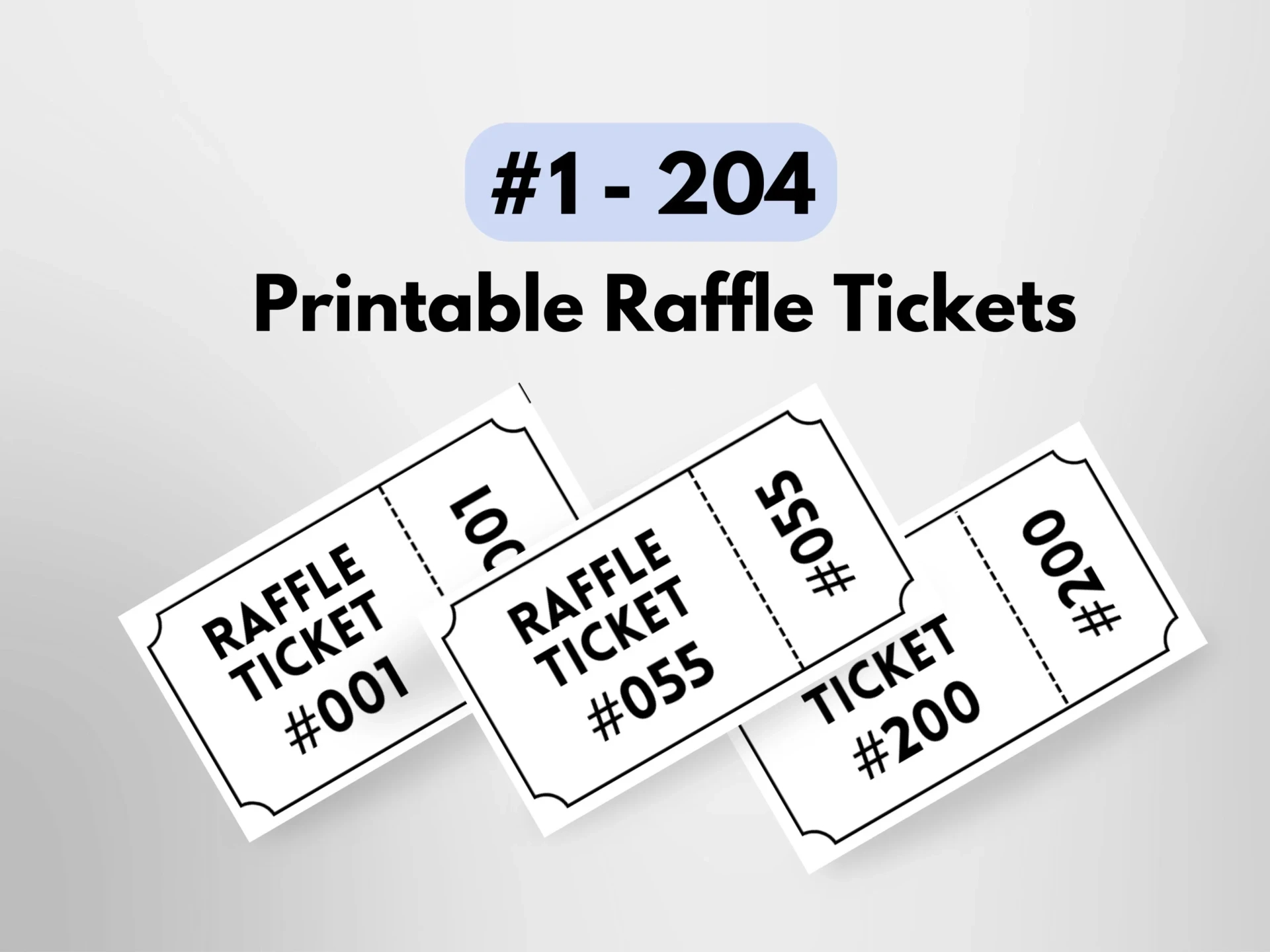 How To Make Raffle Tickets With Numbers | Raffles For Less in Printable Raffle Tickets With Numbers