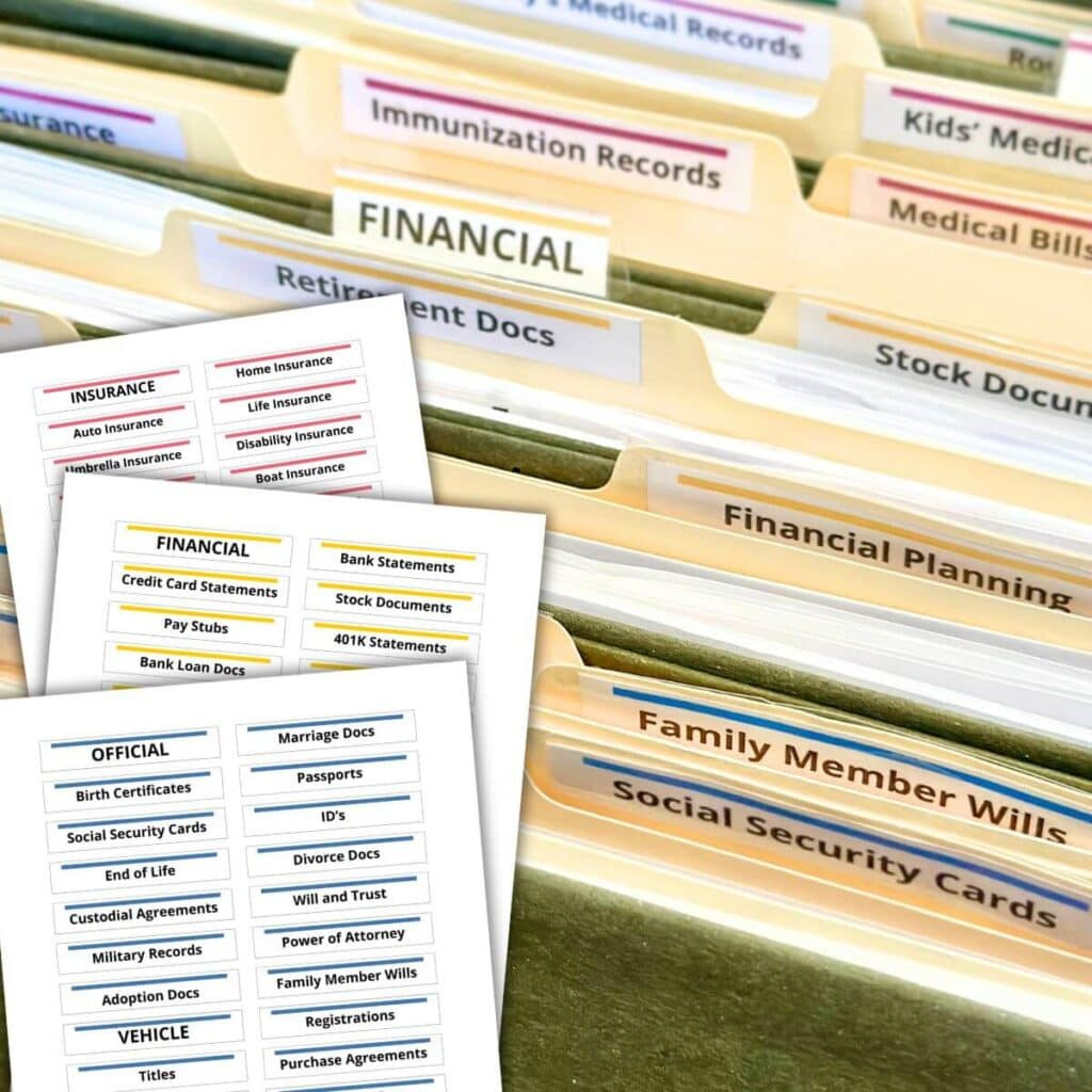 How To Make Your Own File Folder Labels - Free Template! inside Free Printable File Folder Labels Template Word