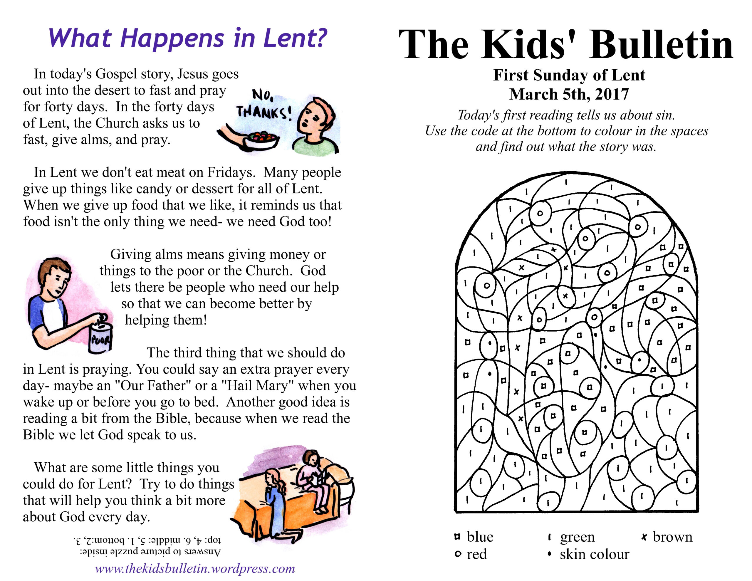 Illustrated Worship Children'S Bulletins: Summer 2023 intended for Free Printable Children'S Worship Bulletins