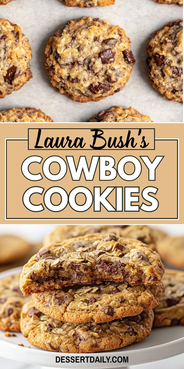 Laura Bush’s Cowboy Cookies throughout Laura Bush Cowboy Cookies Printable Recipe