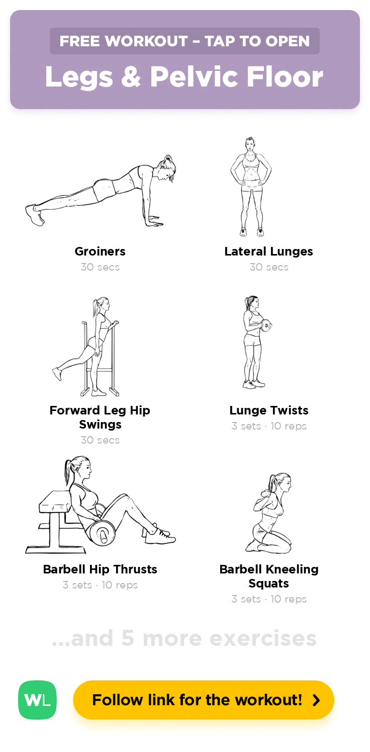 Legs & Pelvic Floor · Free Workoutworkoutlabs Fit with regard to Printable Pelvic Floor Exercises With Pictures