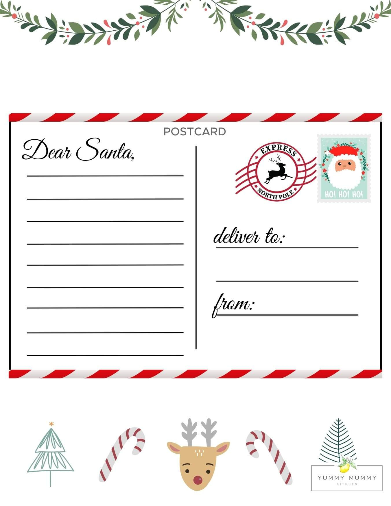 Letter To Santa Template - Free Printable Dear Santa Letters throughout Blank Letter to Santa Printable