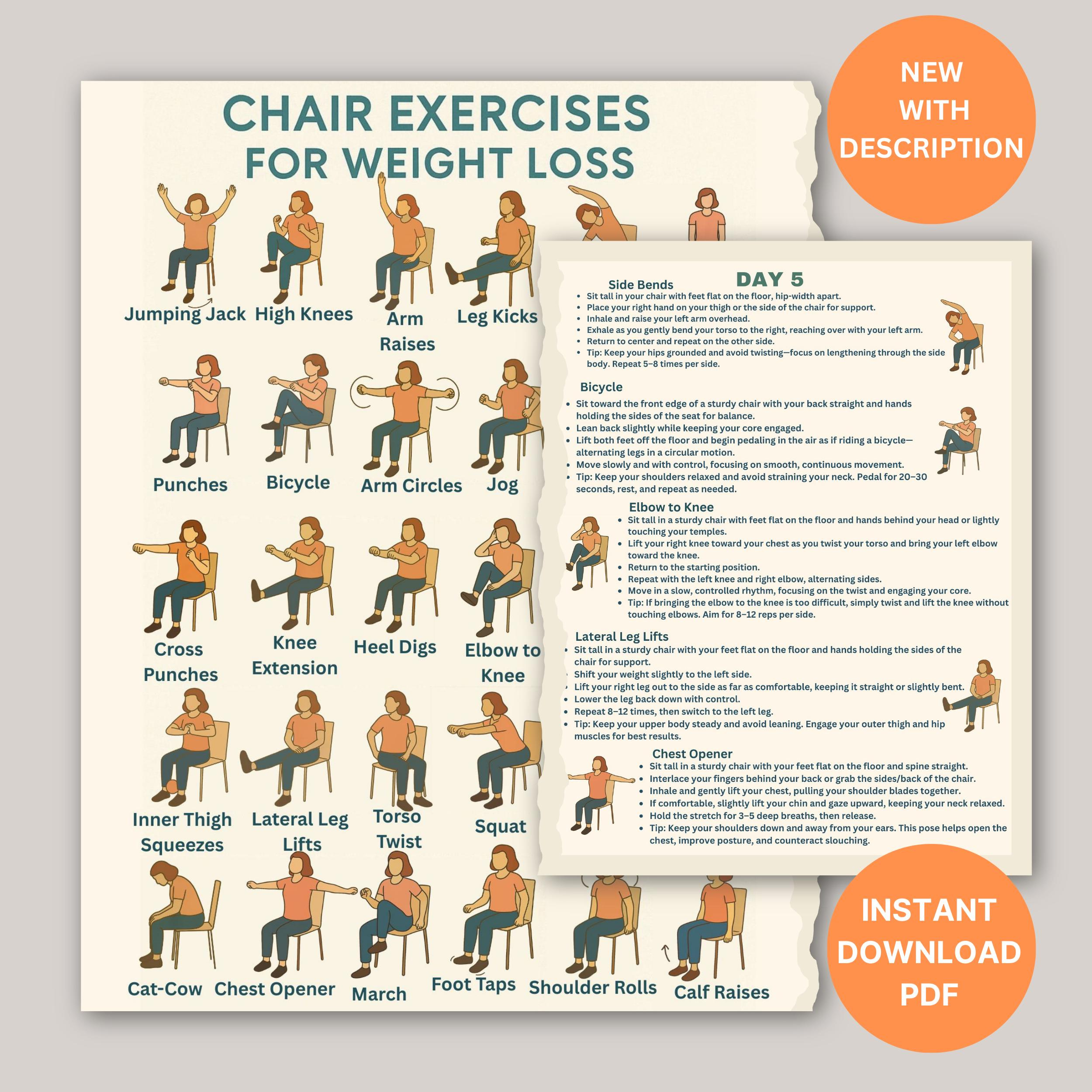 Lose Weight Seated Yoga Exercises For Seniors Free Printable Chair within Free Printable Chair Yoga Exercises For Weight Loss