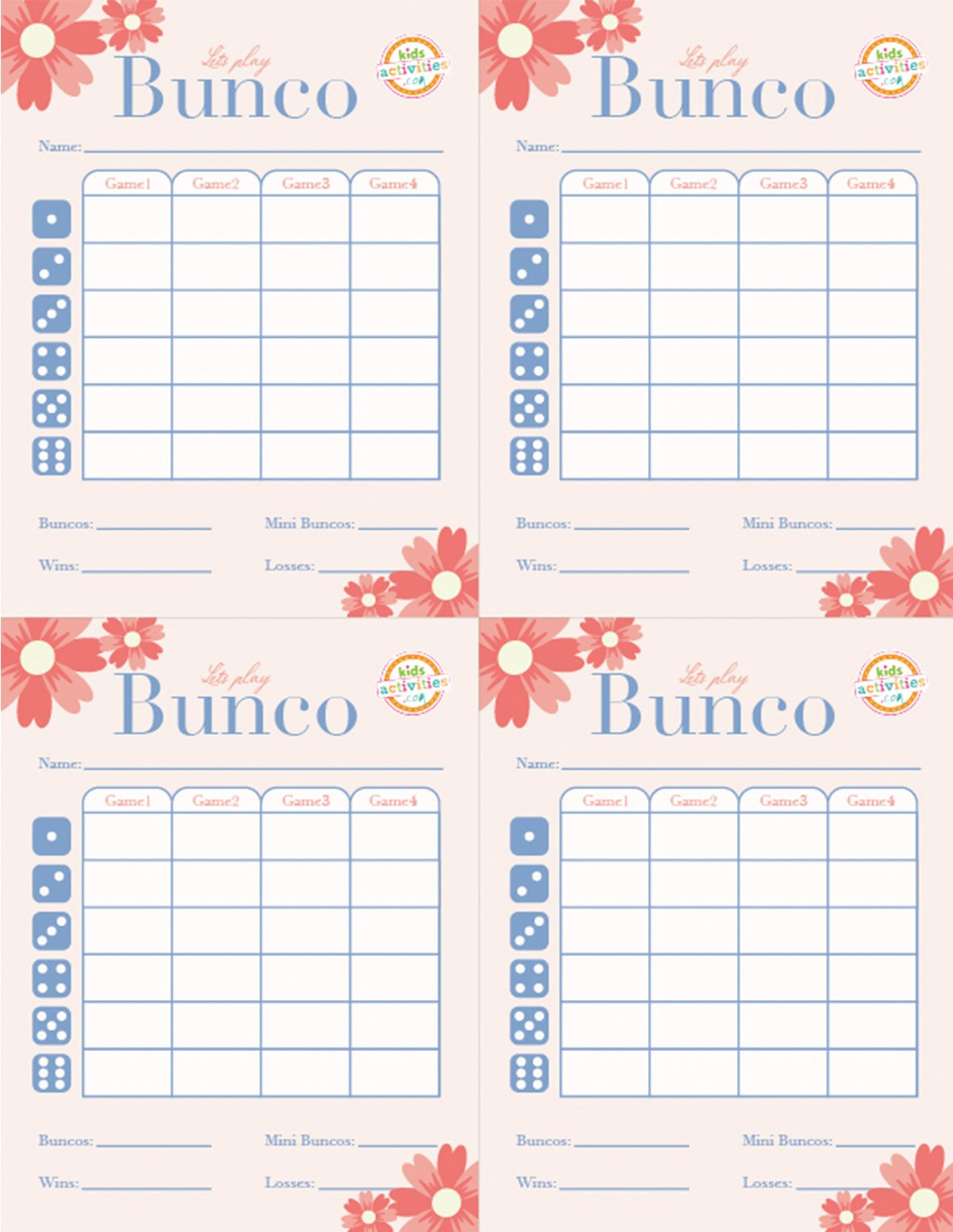 Make A Bunco Party Box With Free Printable Bunco Score Sheets throughout Free Printable Bunco Table Tally Sheets