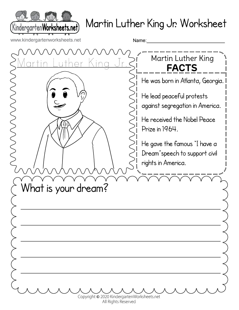 Martin Luther King Jr. Worksheet - Free Printable, Digital, &amp;amp; Pdf throughout Martin Luther King Jr Printables