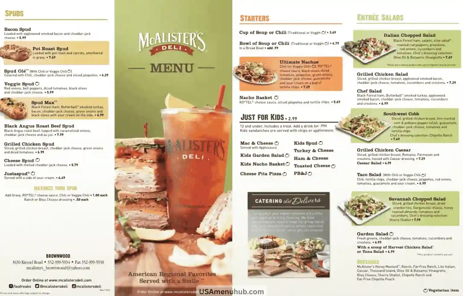Mcalister'S Menu 2025 – Sandwiches, Salads & Prices Guide intended for Mcalister'S Printable Menu With Prices