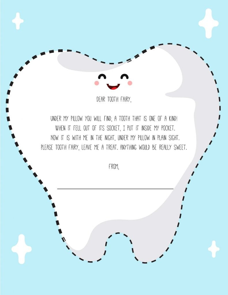 Mct | Tooth Fairy Note inside Note From The Tooth Fairy Printable