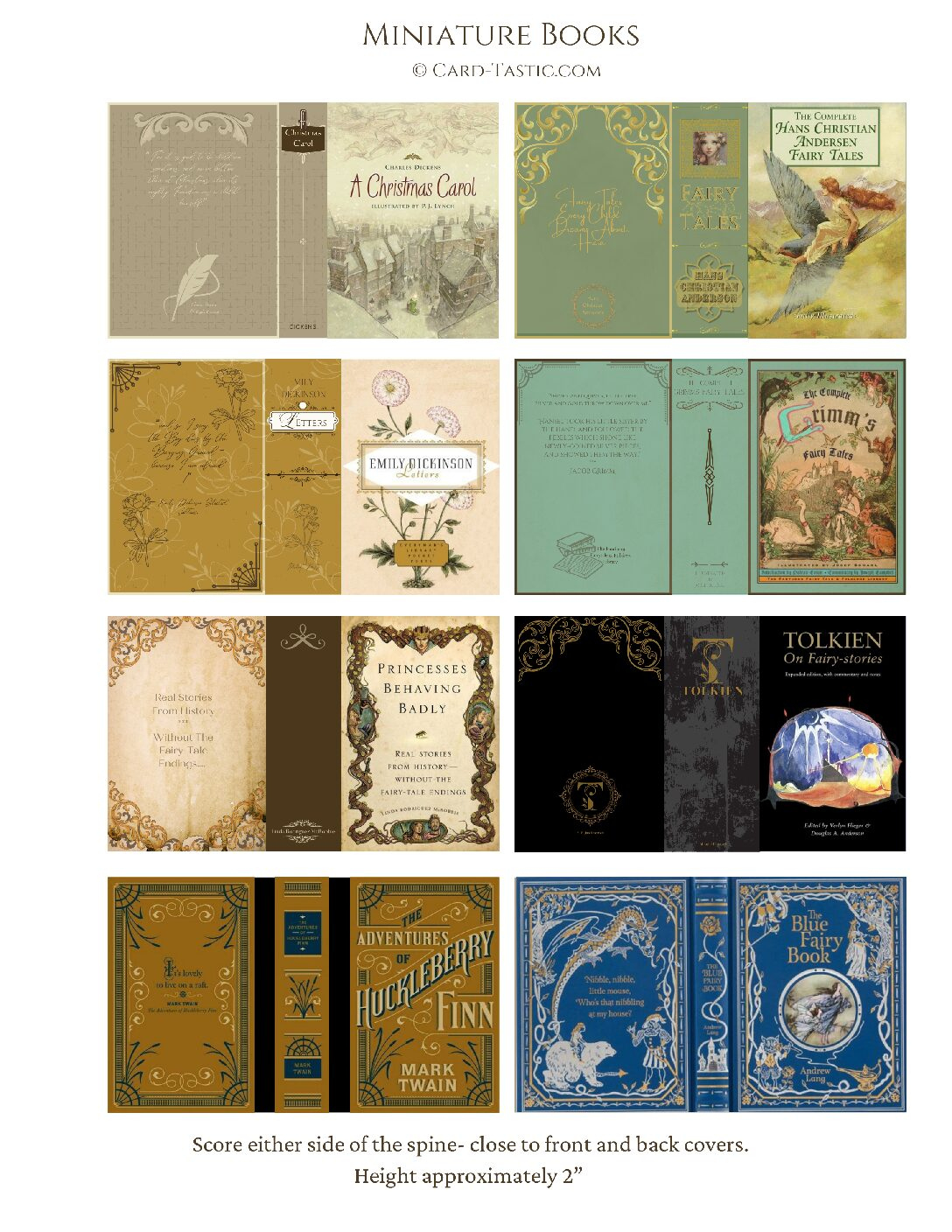 Miniature Book -📚 Printables – Card-Tastic throughout Mini Book Covers Printable Free