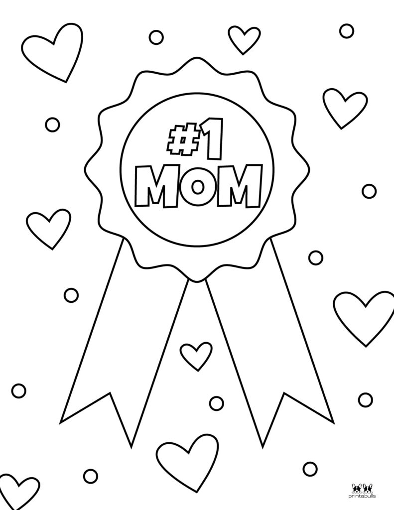 Mother&amp;#039;S Day Coloring Pages - 50 Free Printables | Printabulls for Preschool Mother&amp;amp;#039;s Day Printables