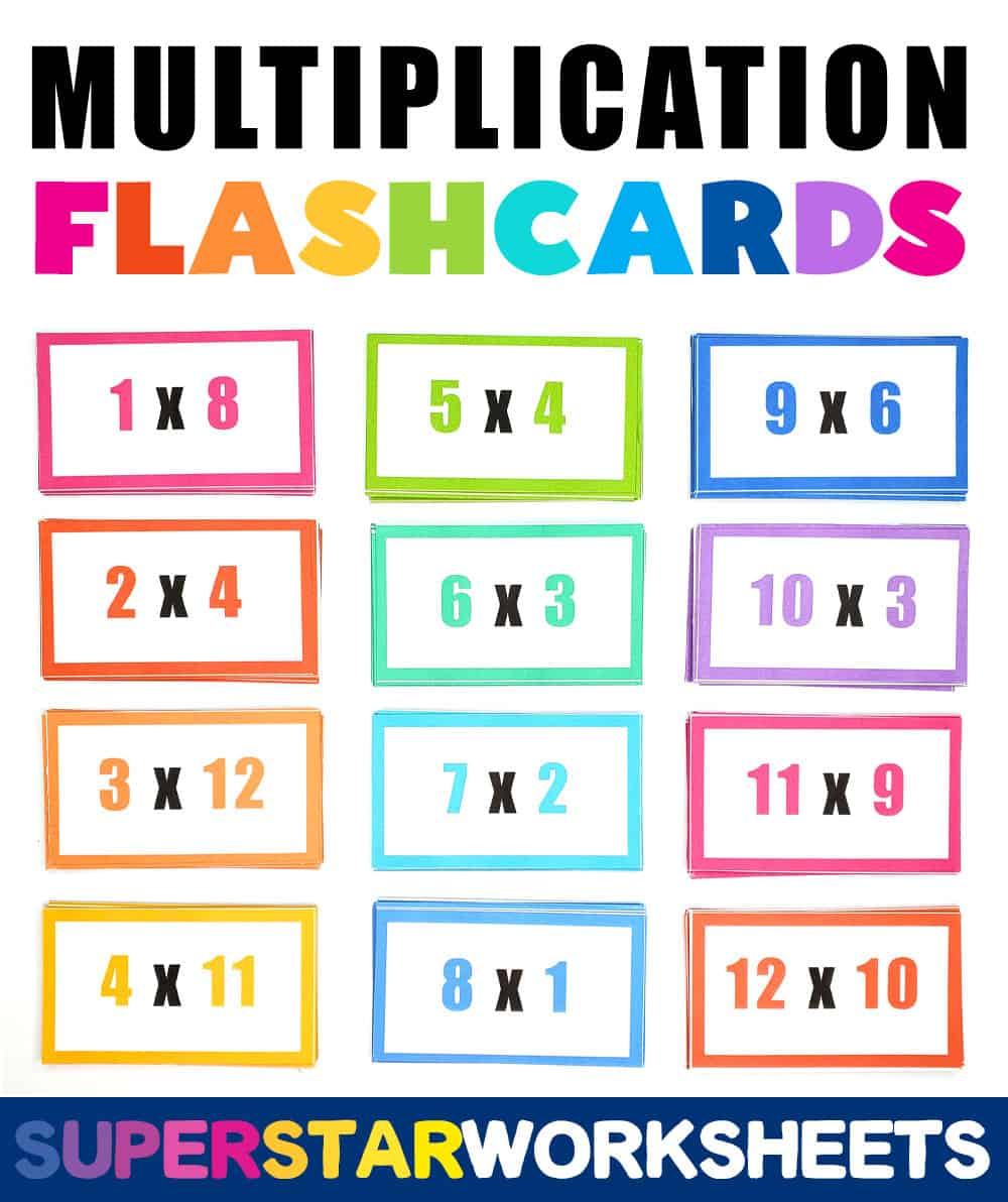 Multiplication Flashcards - Superstar Worksheets with Multiplication Flash Cards Printable Free