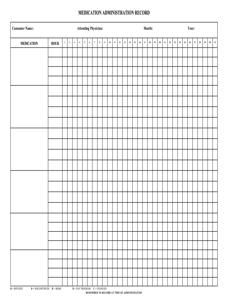 Pdffiller - Fill Online, Printable, Fillable, Blank | Pdffiller in Free Printable Medication Administration Record Template