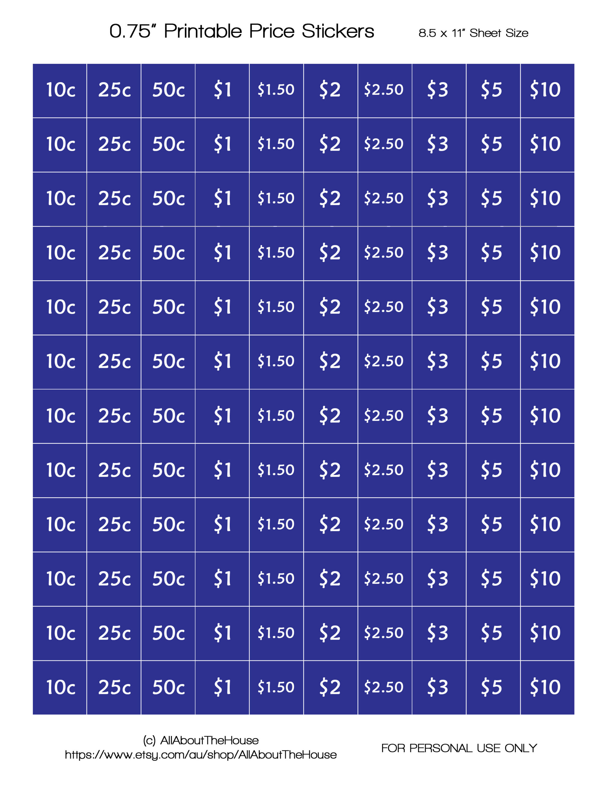 Price | Allaboutthehouse Printables - Worksheets Library within Printable Yard Sale Price Stickers