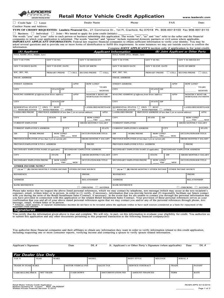 Printable Auto Credit Application Pdf: Fill Out & Sign Online | Dochub with regard to Printable Auto Credit Application