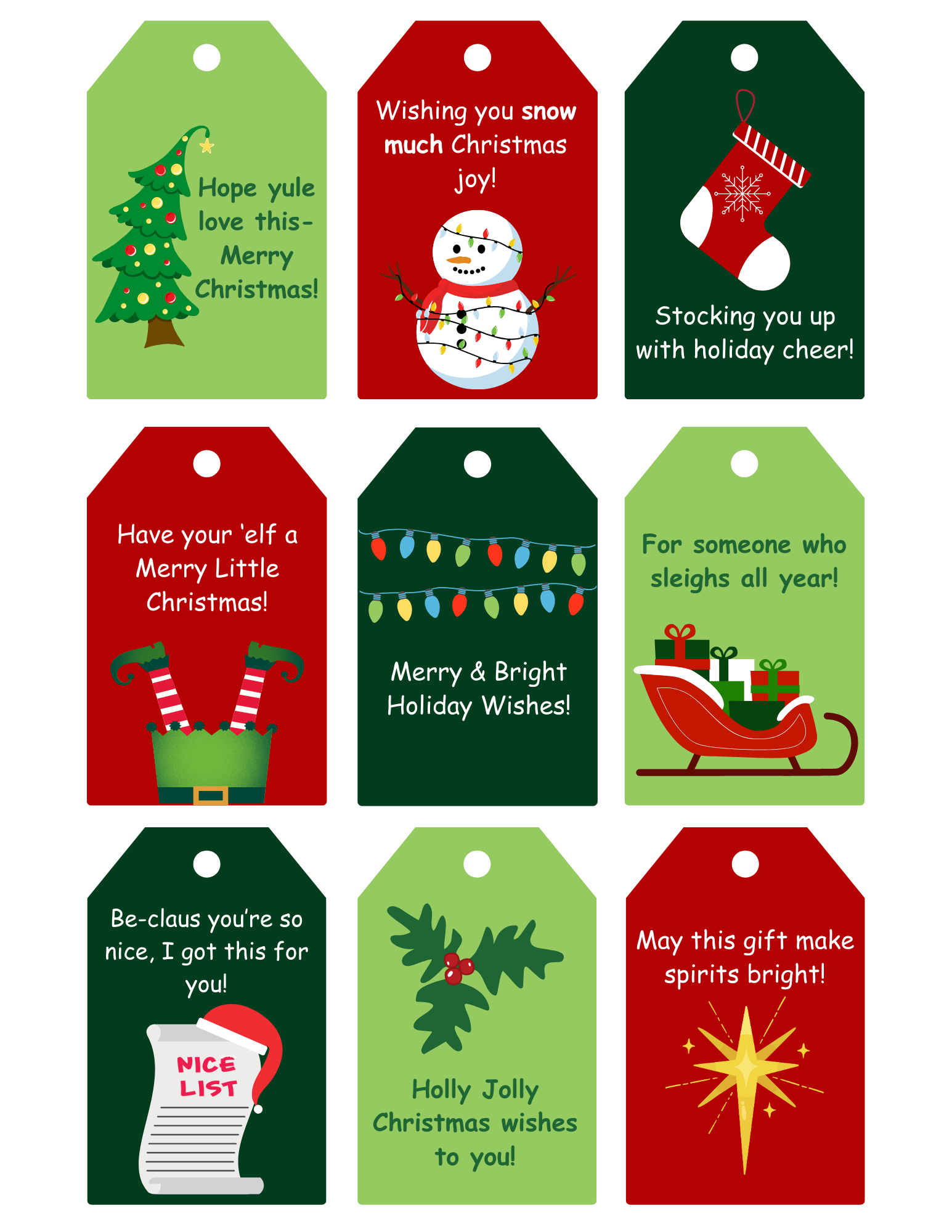 Printable Christmas Gift Tags | Signup intended for Printable Gift Tags For Christmas