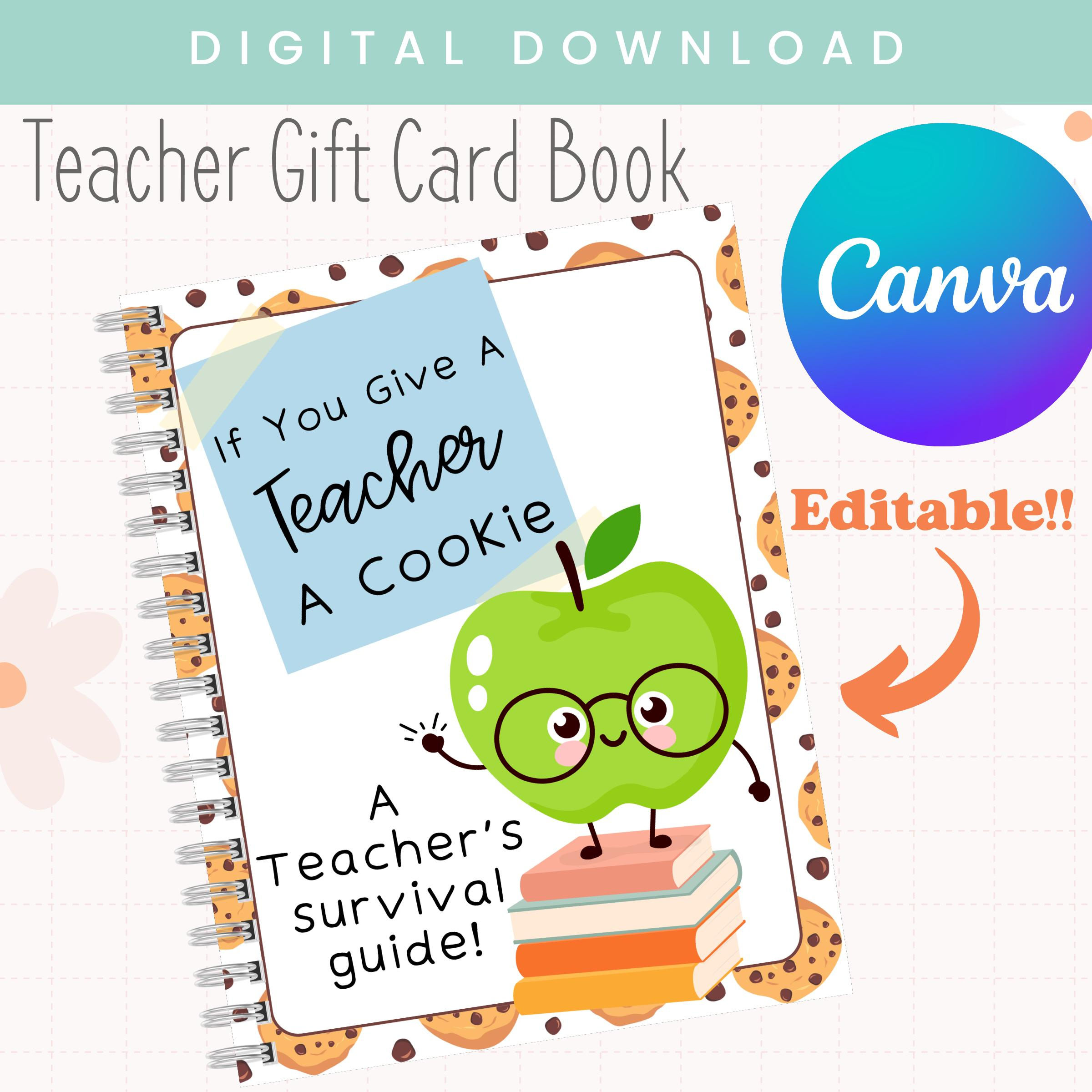 Printable If You Give A Teacher A Cookie Gift Book | Teacher in If You Give A Teacher A Cookie Printable Book