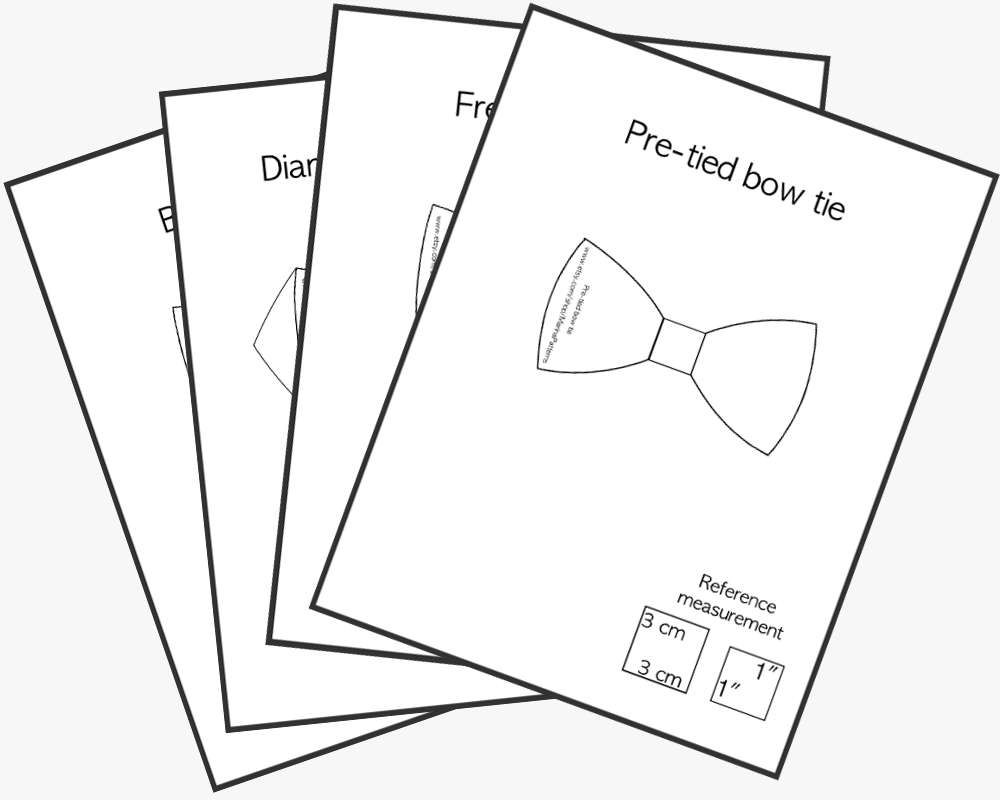 Printable Men'S Bow Tie Pattern with Printable Mens Bow Tie Pattern
