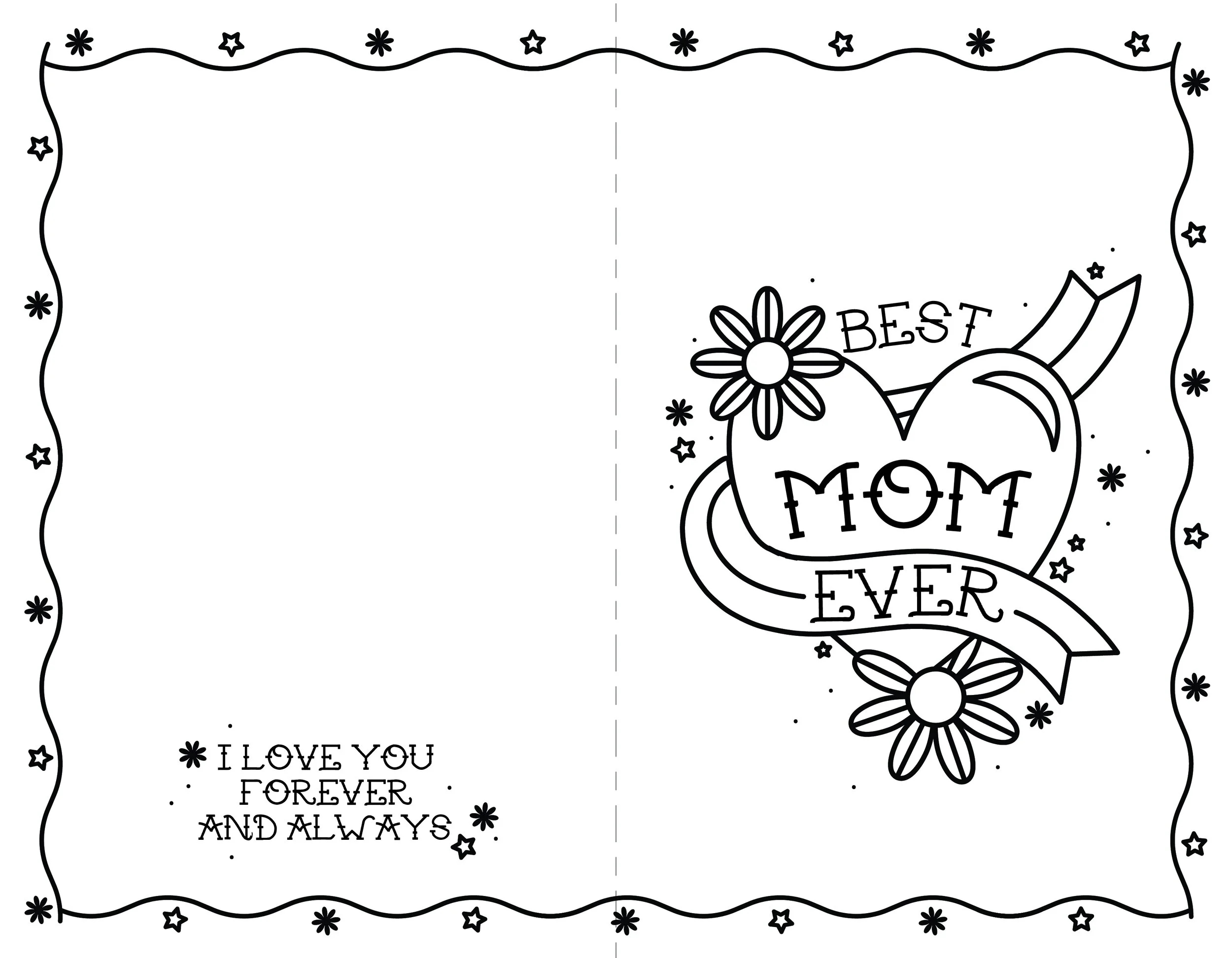 Printable Mother'S Day Card — Always & Whatever inside Mother'S Day Cards Printable