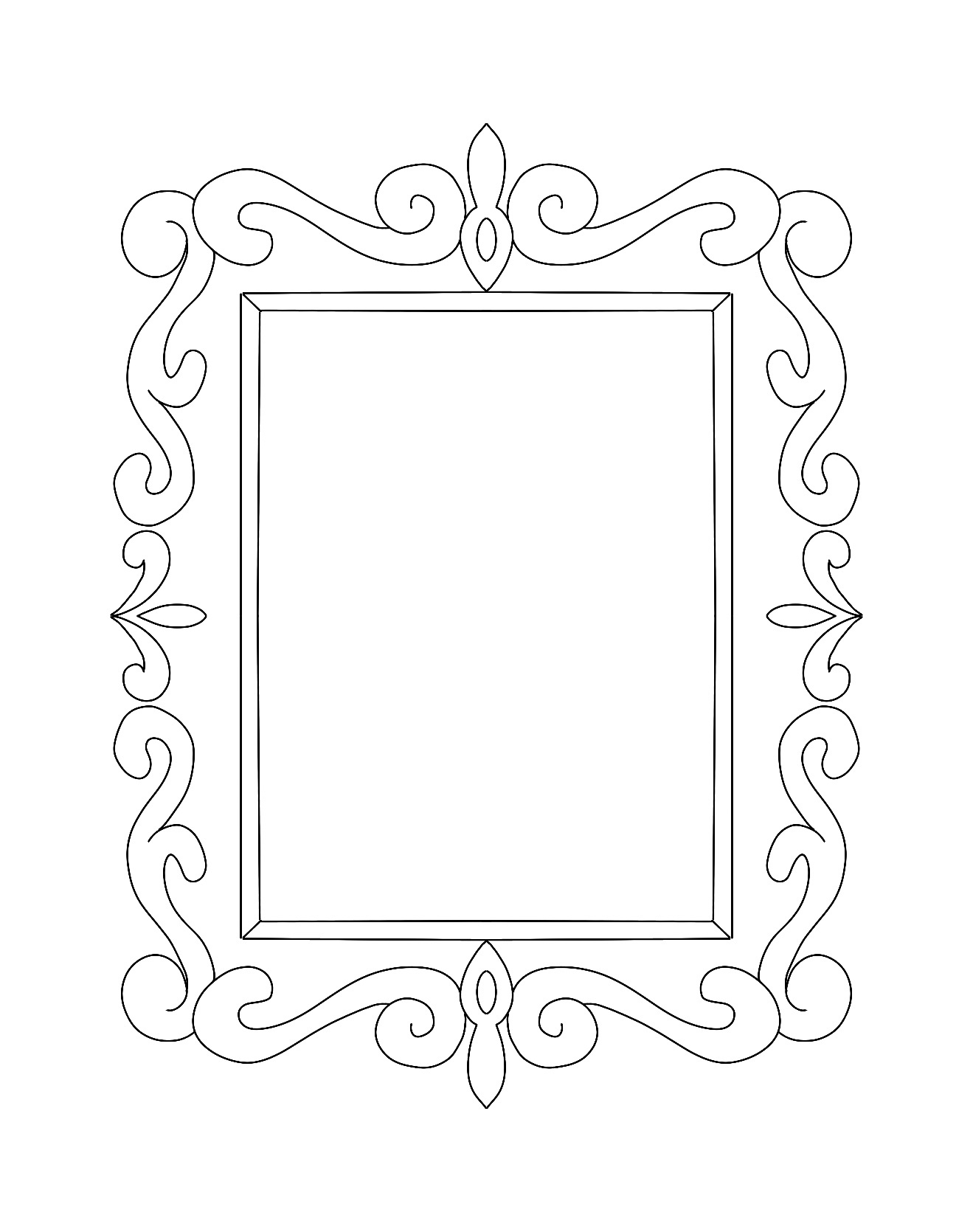 Printable Picture Frames Free - Printable Party Favors throughout Free Printable Picture Frame Templates