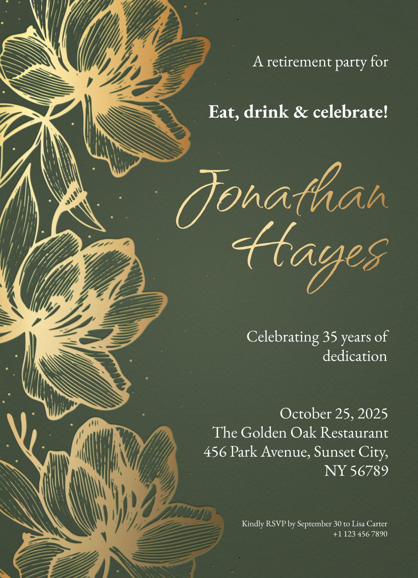 Retirement Party Invitation Free Google Docs Template - Gdoc.io regarding Printable Editable Free Retirement Party Invitation Templates For Word