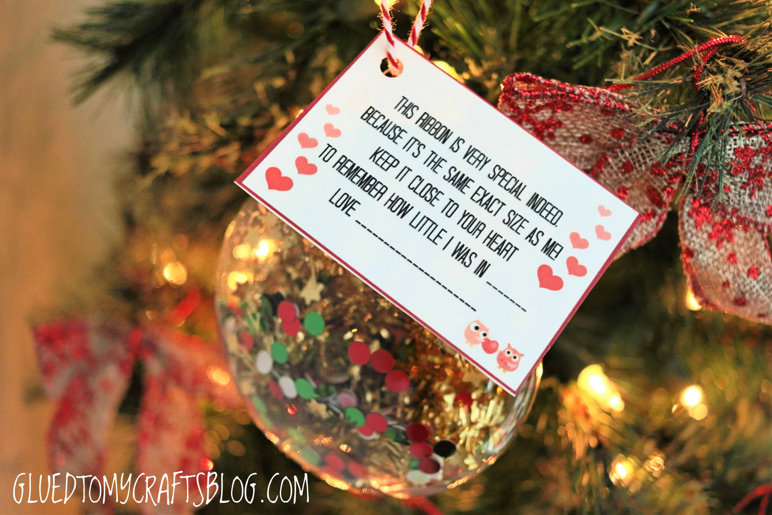 Ribbon Height Poem Printable - Landing Page throughout This Ribbon Is Very Special Ornament Printable