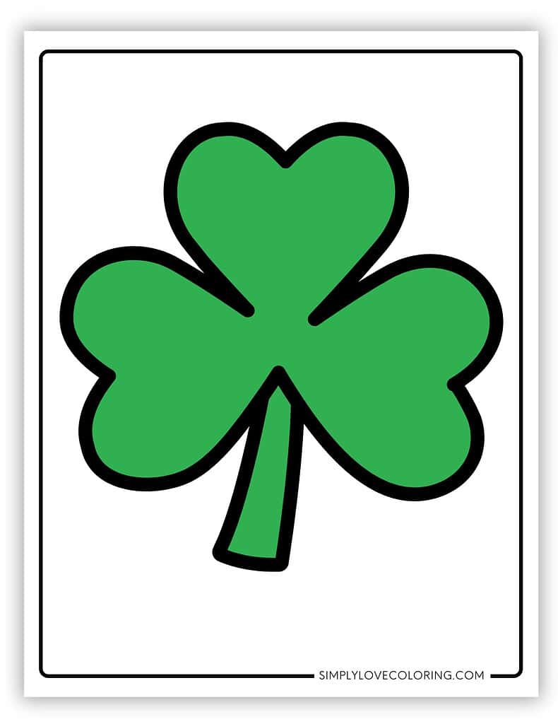 Shamrock Leaf Clover Templates (Free Pdf Downloads) – Simply Love inside Printable Green Four Leaf Clover